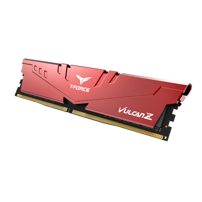 Bộ nhớ ram TeamGroup T-Force Vulcan Z Red 8GB DDR4-3200 (TLZRD48G3200HC16F01) - Hàng Chính Hãng Viễn Sơn Phân Phối