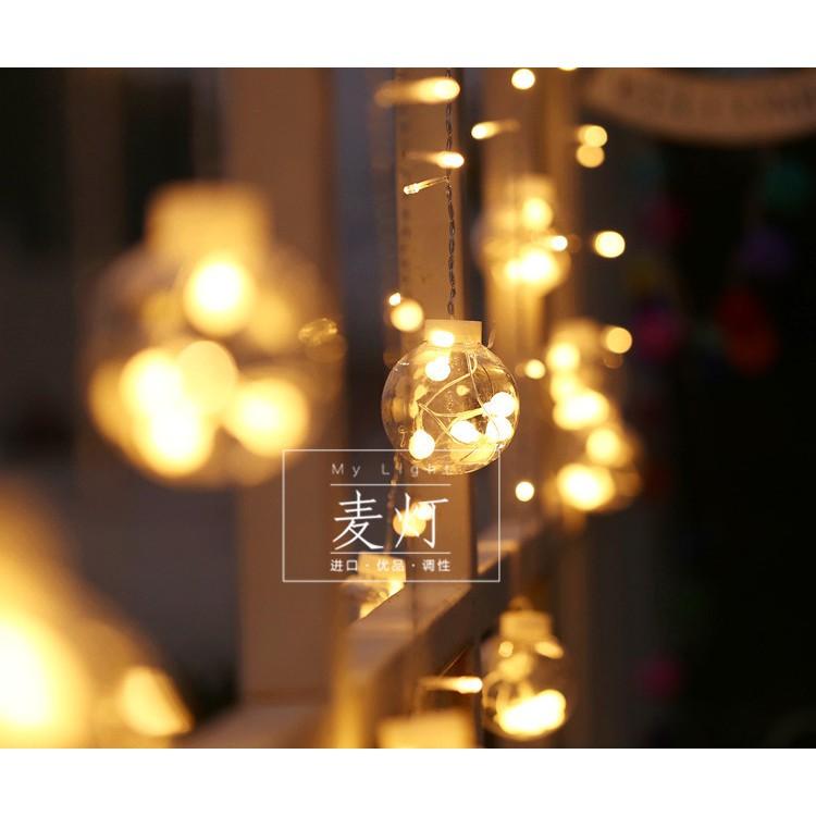 Đèn Nháy Mành Hình Quả Cầu