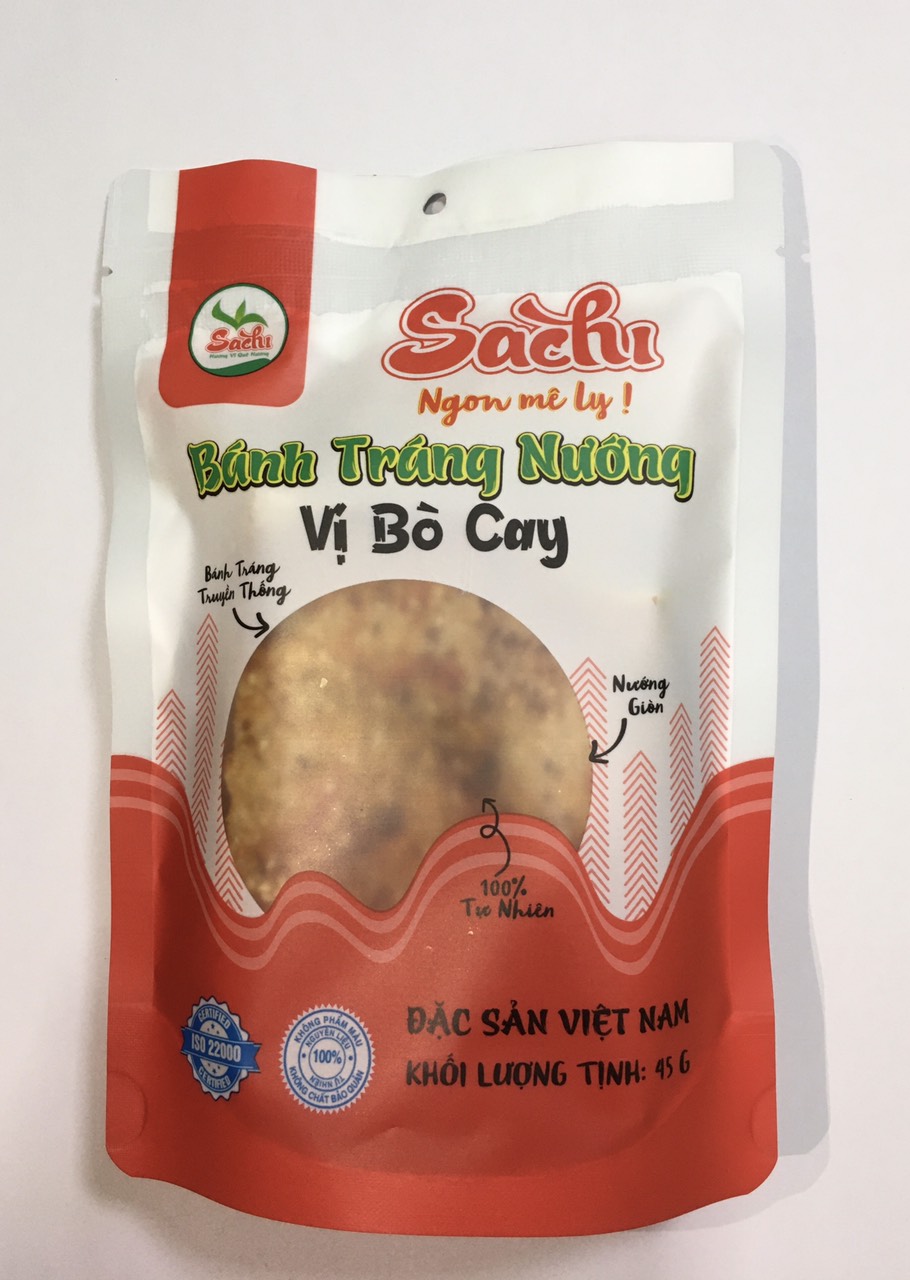 Bánh Tráng Nướng Tẩm Vị Bò Sachi 45gram