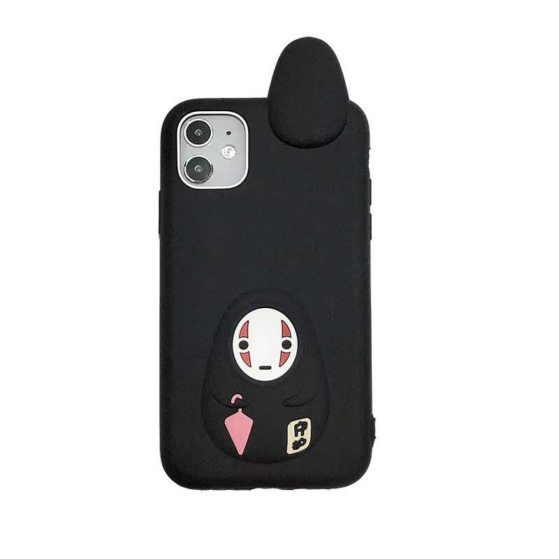 Ốp lưng Silicon cho iPhone 12 Mini / 12 / 12 Pro / 12 Pro Max Vô Diện Kèm Móc Ring