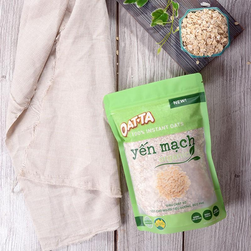 Ngũ Cốc Yến Mạch Organic  OATTA Nguyên Cám Thơm Ngon Thích Hợp Cho Người Giảm Cân Túi 400g