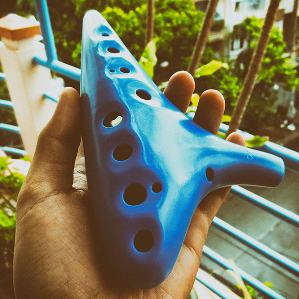 Sáo Đất Ocarina Nhựa 12 Lỗ Không Lo Rơi Vỡ Chuẩn AC