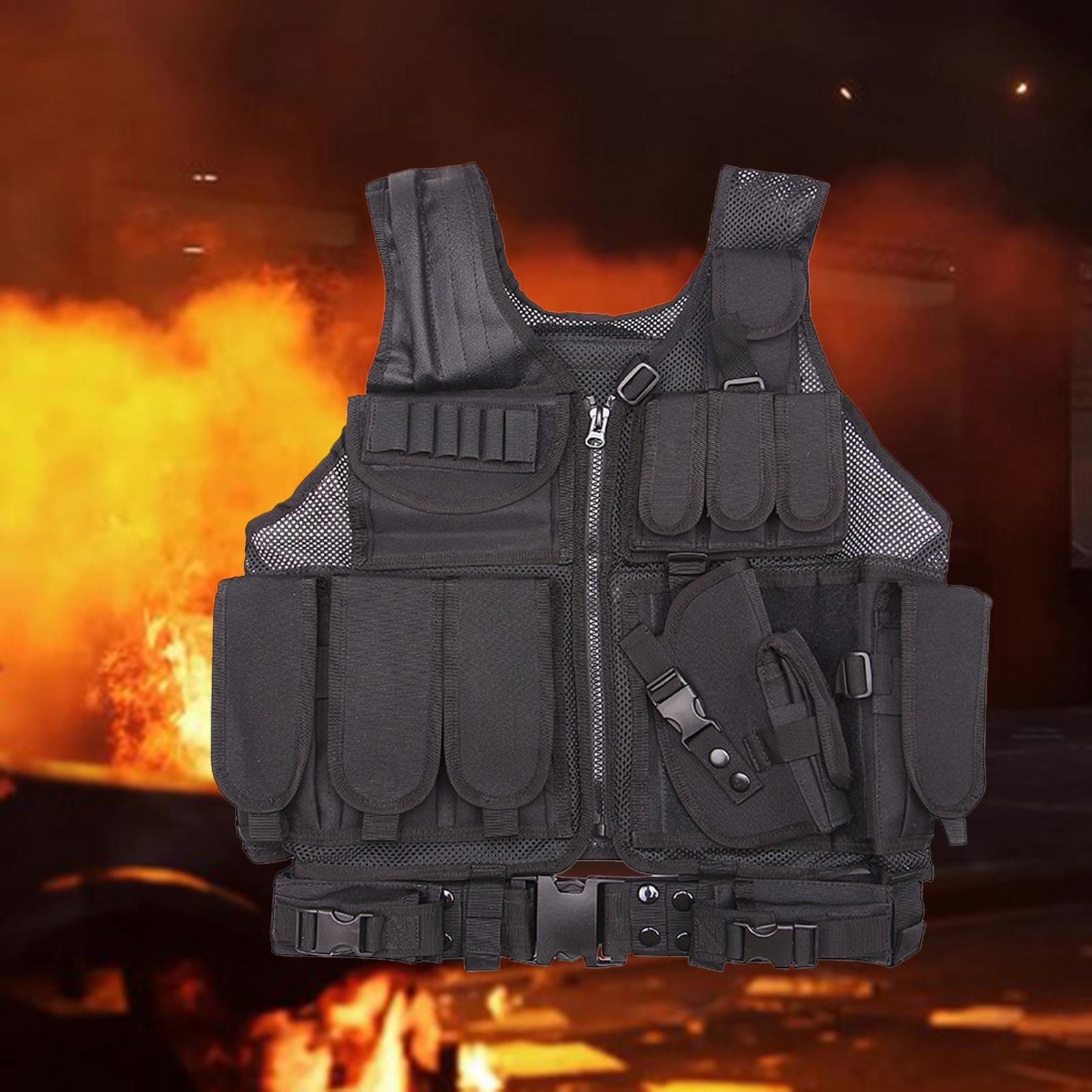 Vest Outdoor Breathable  Training Vest Adjustable Strap Belt