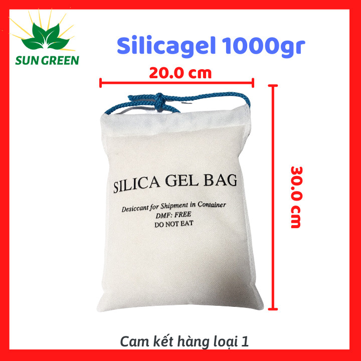 Gói Hút Ẩm Silicagel đóng túi 1KG - Hạt chống ẩm mốc, khử mùi