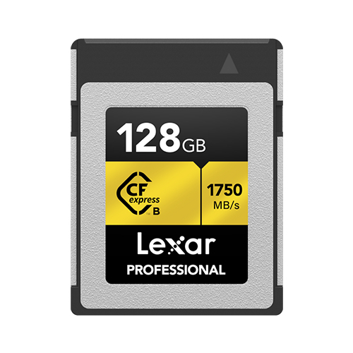 Thẻ nhớ CFexpress Type B 64GB/ 128GB Lexar Gold series, quay video RAW 8K, tốc độ đọc lên đến 1750Mb/s, ghi 1000Mb/s - Hàng chính hãng