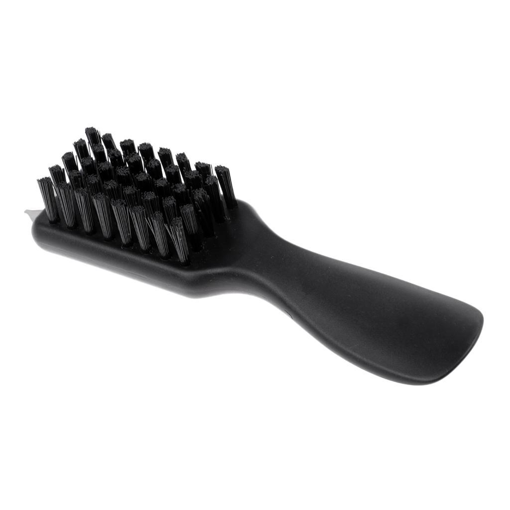 Heavy Duty Golf Shoe Brush with Shoe Horn Handle & Spike Wrench for Valet