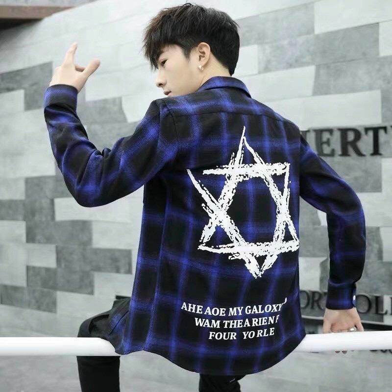 Áo Sơ Mi Nam Tay Dài Caro Thời Trang Hàn Quốc Genz Hottrend Cho Các Anh Em