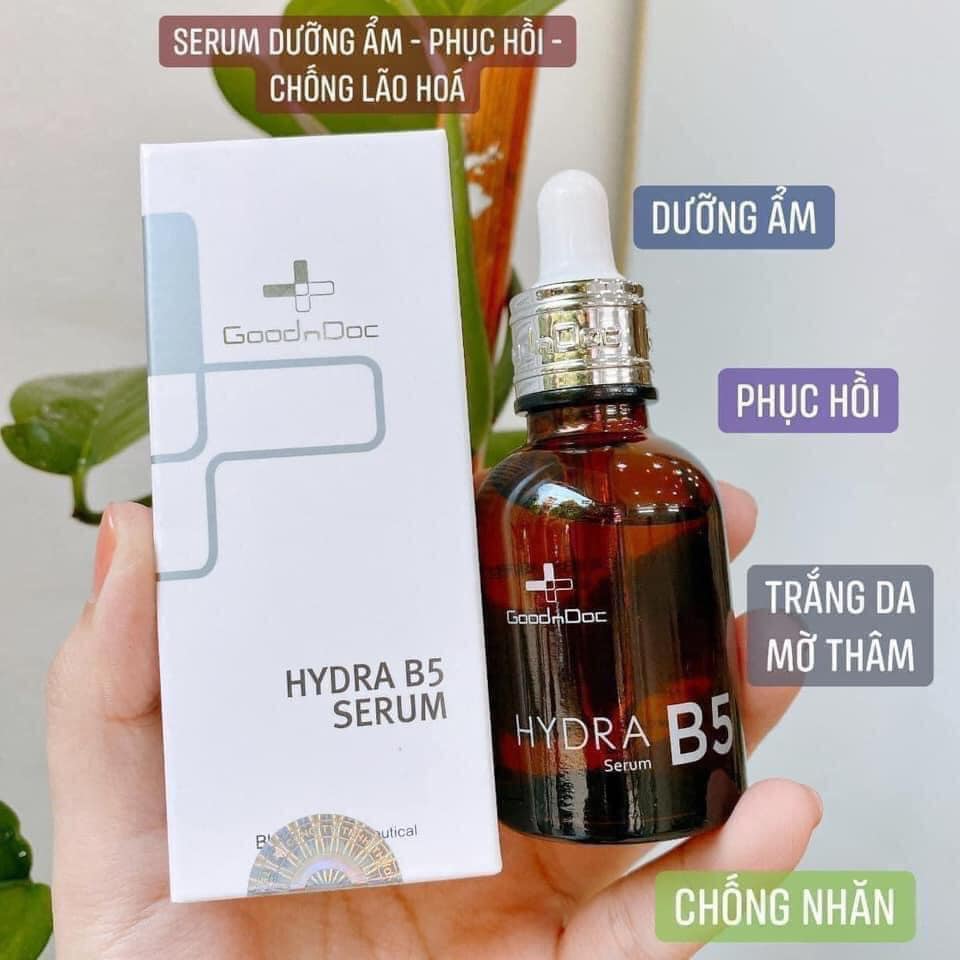 Serum dưỡng mờ thâm GoodnDoc Hydra B5 - dưỡng ẩm phục hồi, cấp ẩm cho da mịn và trẻ trung hơn