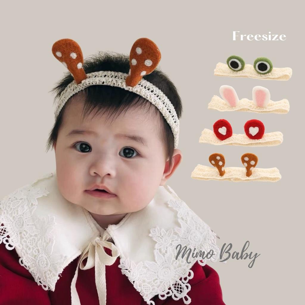 Băng đô turban hình tai thú đáng yêu cho bé Mimo baby BD36