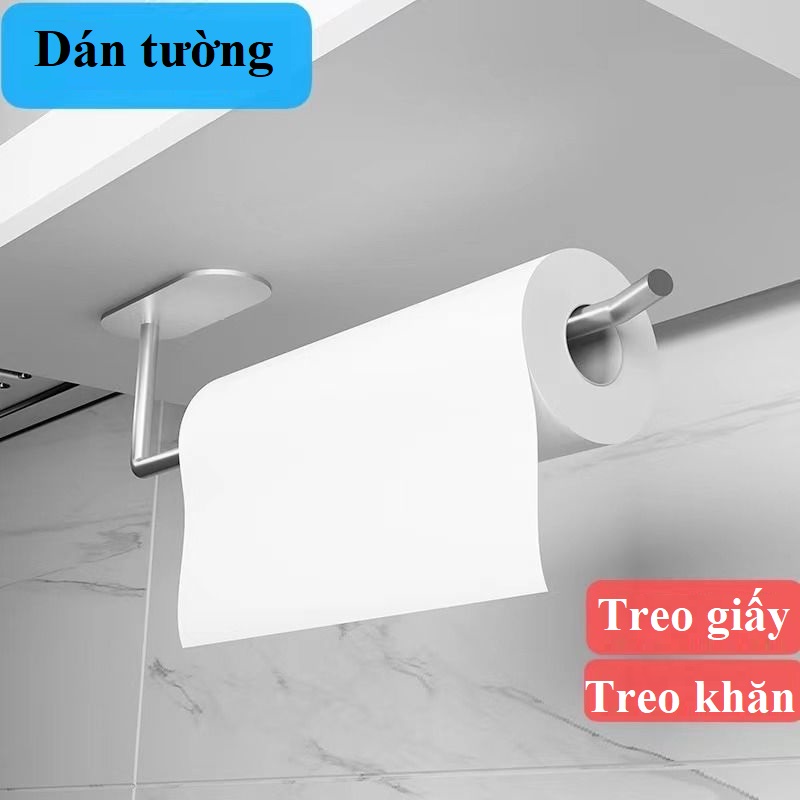 Thanh Treo Khăn Lau Tay - Móc Treo Cuộn Giấy Vệ Sinh Dán Tường kích thước 12 Cm chất liệu Inox 304 Cao Cấp