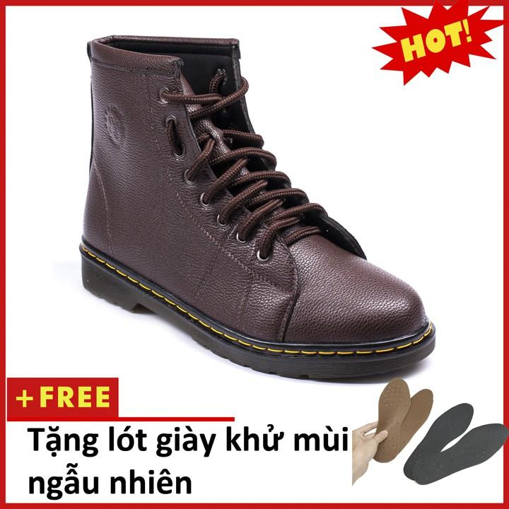 Giày Boot Nam Cao Cổ Khâu Đế Màu Nâu Cực Chất - M91 (L)