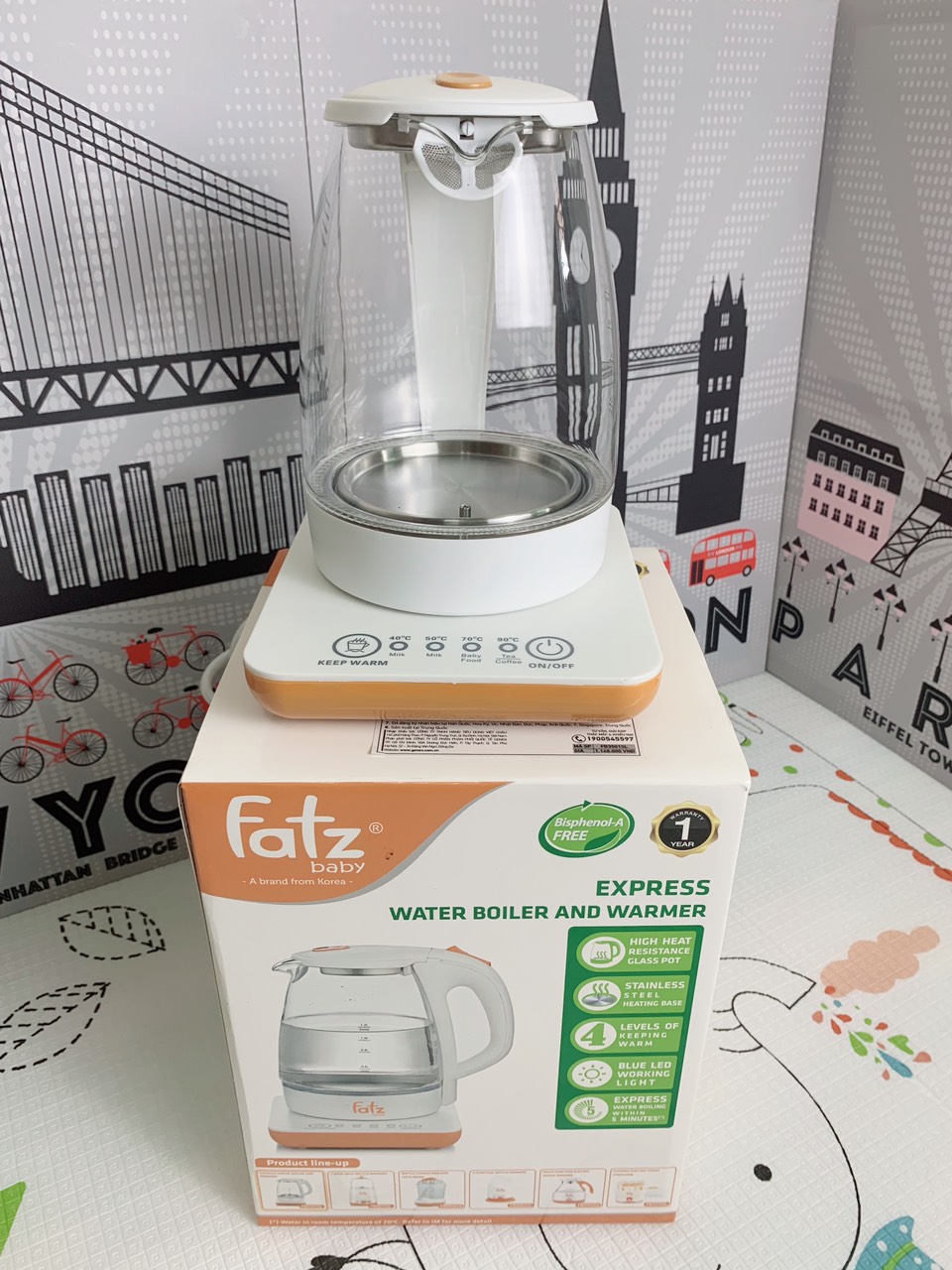 Máy đun & hâm nước siêu tốc Fatz Baby FB3501SL CHÍNH HÃNG