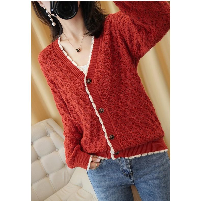 Áo Khoác Len Nữ Cardigan Kiểu Dáng Hàn Quốc Đẹp