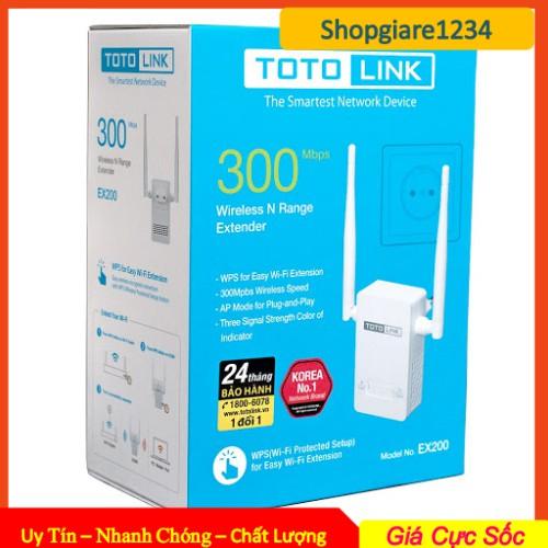 Bộ Kích Sóng Wifi Totolink  EX200 - Tốc Độ 300Mpbs -Hàng Chính Hãng