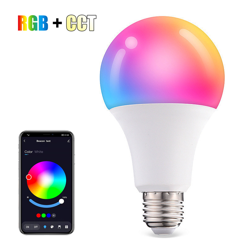 Bóng Đèn Led Bulb E27 Đổi Màu RGBCCT Kết Nối Bluetooth