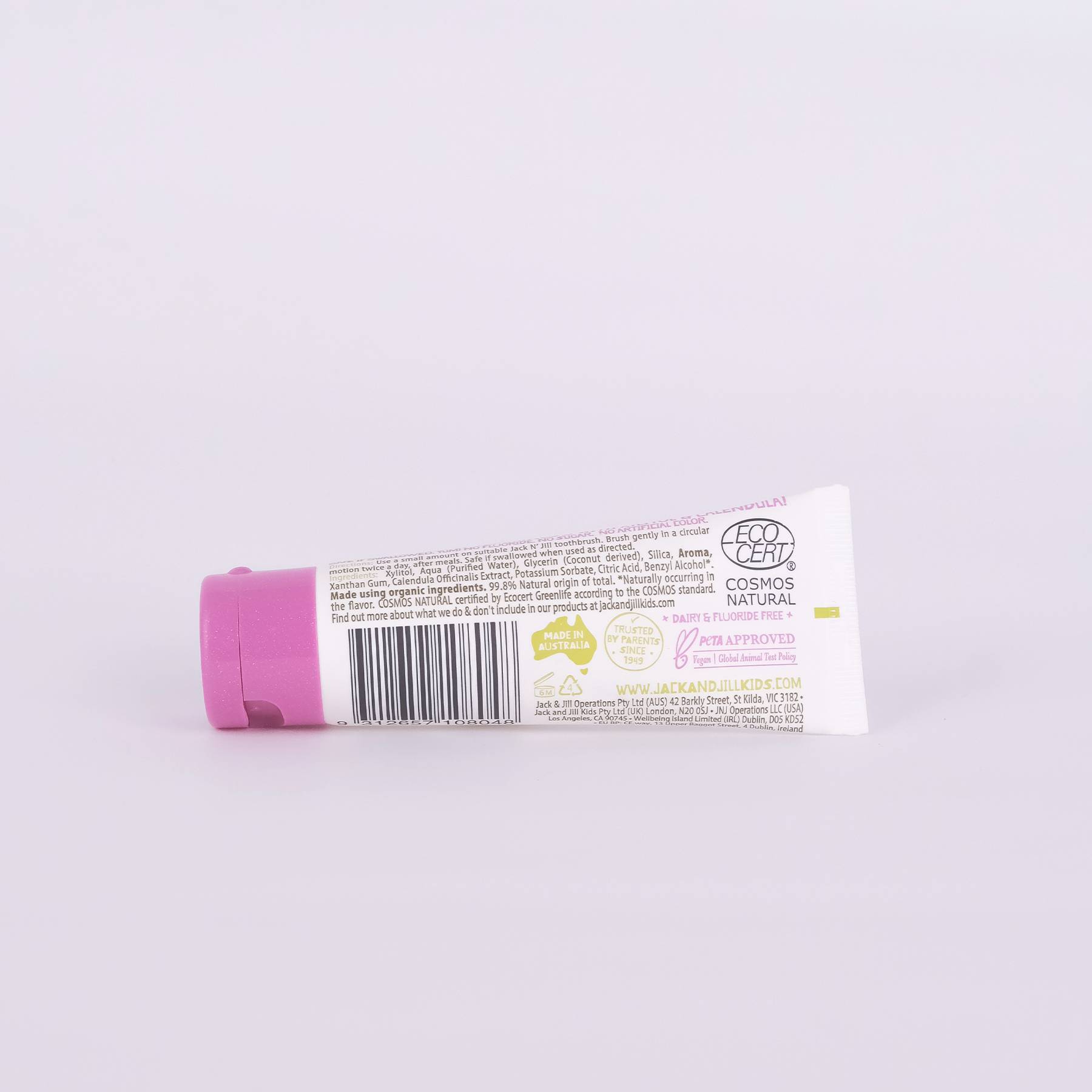 Kem đánh răng hữu cơ cho bé Jack N' Jill 50G - Vị beries và kem (Từ 6 tháng)