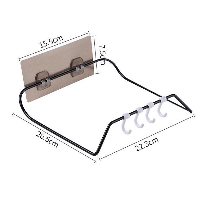 Móc treo , gác chậu nhà tắm chắc chắn có thể gấp lên khi không dùng (HSN