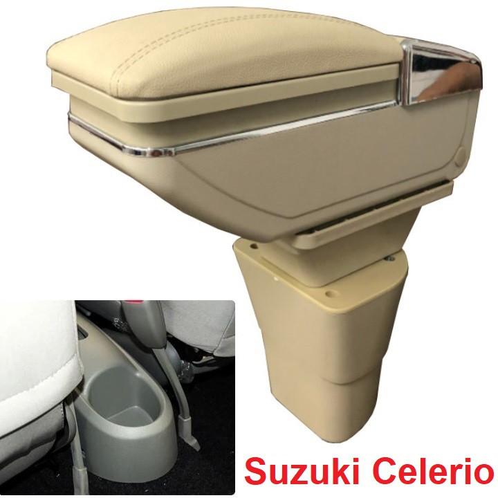 Hộp tỳ tay ô tô dành cho xe Suzuki Celerio JDZX-LVA- Hai màu: Đen và Be