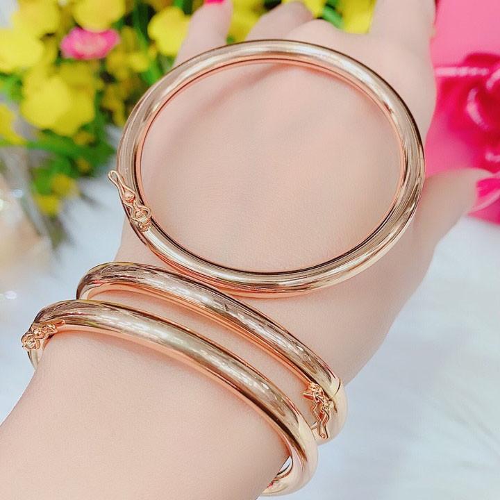 Vòng Tay  Bọng Mạ Vàng 18 K ( 01 Chiếc ) Khóa Gài Dễ Sử Dụng - Mang Đi Tiệc Rất Sang - 020.03.01