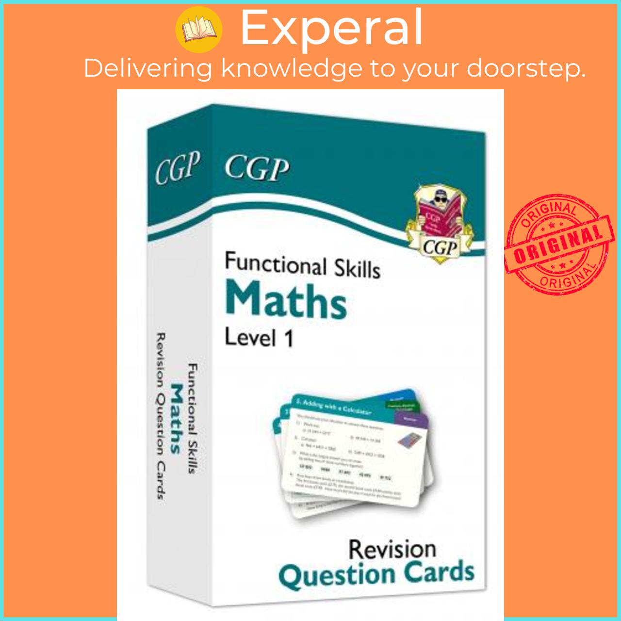 Sách - Functional Skills Maths Revision Question Cards - Level 1 by CGP Books