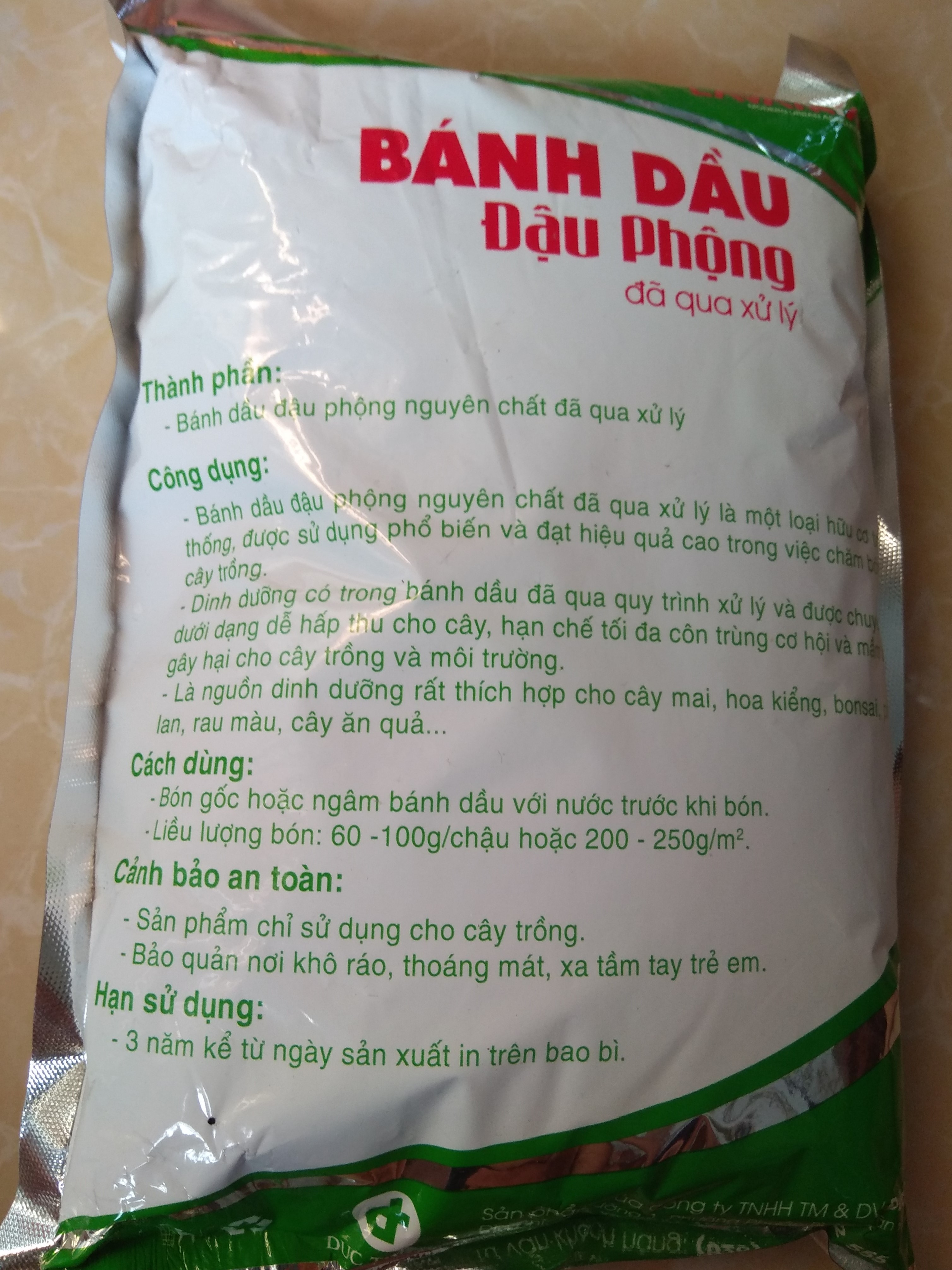 Bánh dầu đậu phộng đã qua xử lý- gói 1 kg