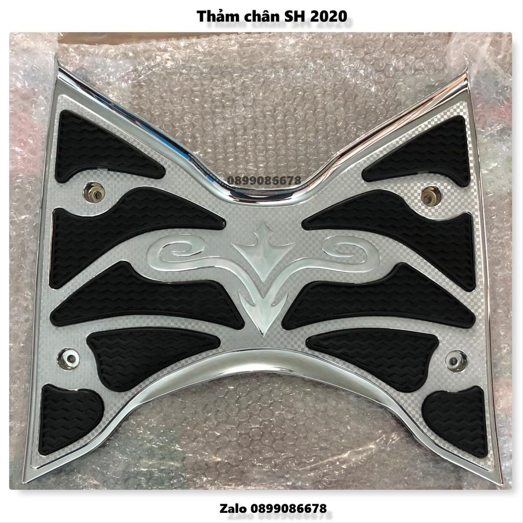 Thảm Chân Dành Cho Xe SH 2020, 2021, 2022 Lót Sàn, Gác Chân Trước SH - Crom / Chrome - Phụ kiện ốp trang trí, bảo vệ xe máy