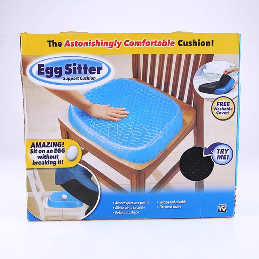 Đệm Ngồi 3D 2 Lớp Thoáng Khí - Đệm Gel Tổ Ong Lót Ghế Trên Ô Tô Êm Ái Tránh Đau Mỏi Khi Ngồi Lâu