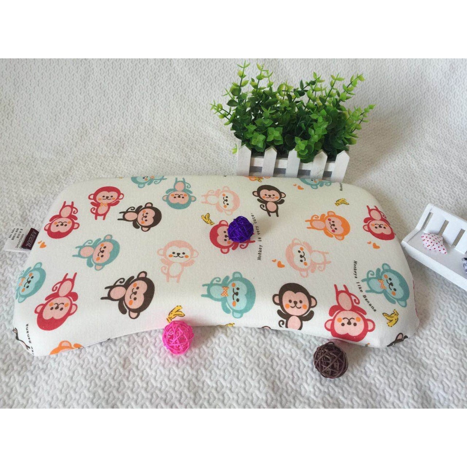 COMBO GỐI CAO SU NON SIZE LỚN CHO BÉ + Lục lạc gỗ cho bé