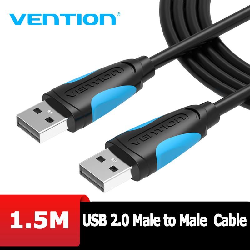 Cáp USB 2.0 2 đầu đực Vention, dài 1.5m/2m/3m/5m - Vention VAS-A06 Hàng Chính Hãng