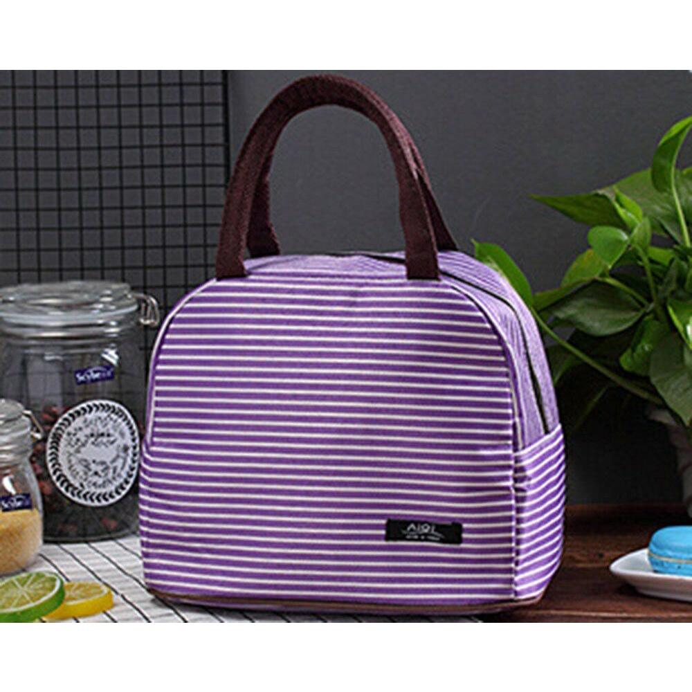 1PC Portable Lunch Bag New Thermal Insulated Lunch Box Tote Cooler Handbag Bento Pouch Dinner Container School Food Storage Bags