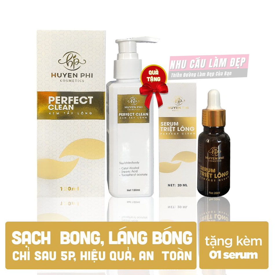 Kem Tẩy Lông Huyen Phi Cosmetics 120ml Đánh Bay Mọi Loại Lông - An Toàn Không Đau