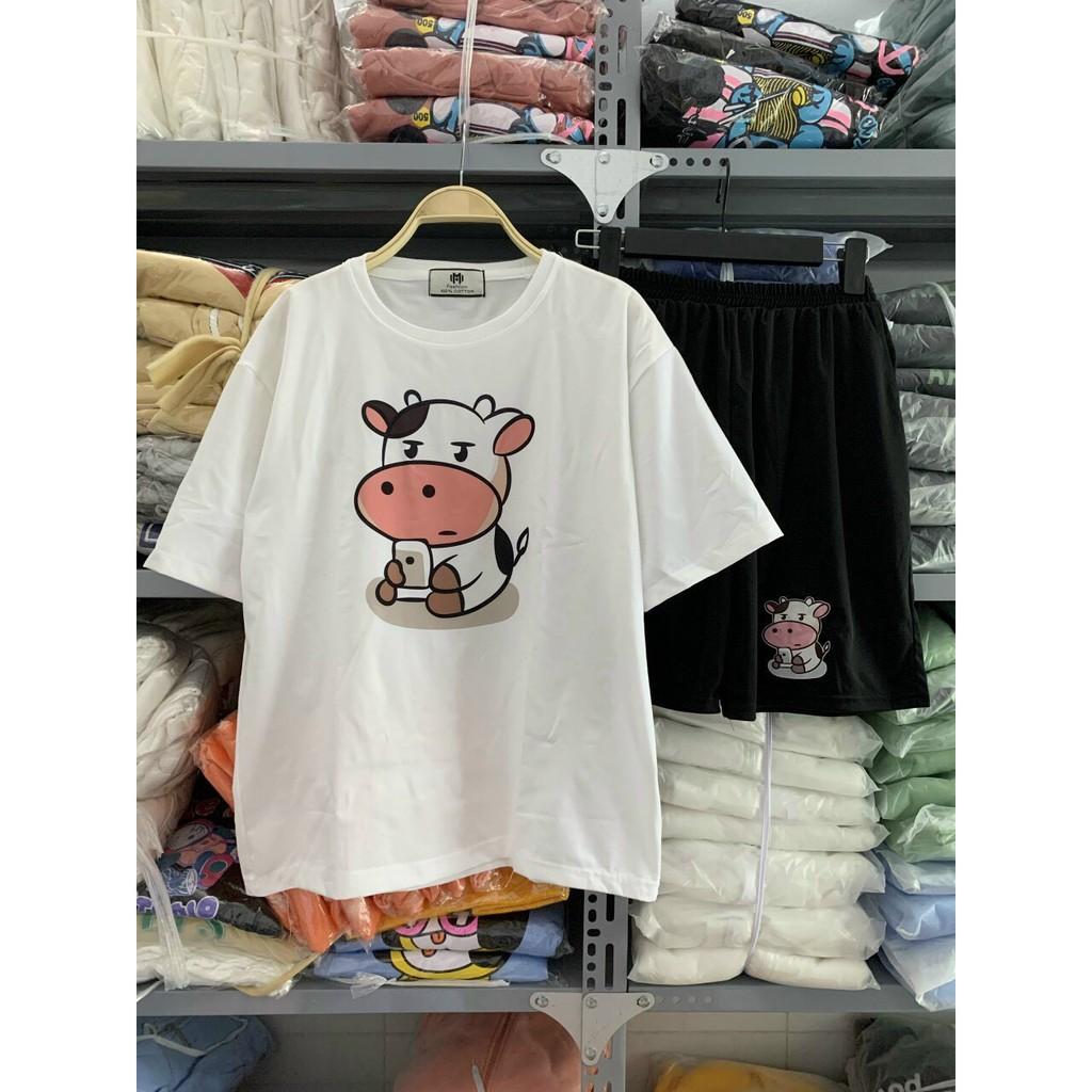 SET BỘ THUN COTTON NỮ XINH XẮN,THIẾT KẾ HỌA TIẾT HỢP THỜI TRANG MÙA HÈ,ĐẶC BIỆT LÀ CHẤT LIỆU VÃI THOÁNG MÁT