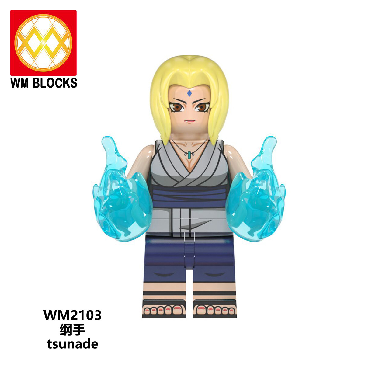 Minifigures Mô Hình Hoạt Hình Naruto Hyuga Hinata - Zabuza - Haku - Tsunade WM6107