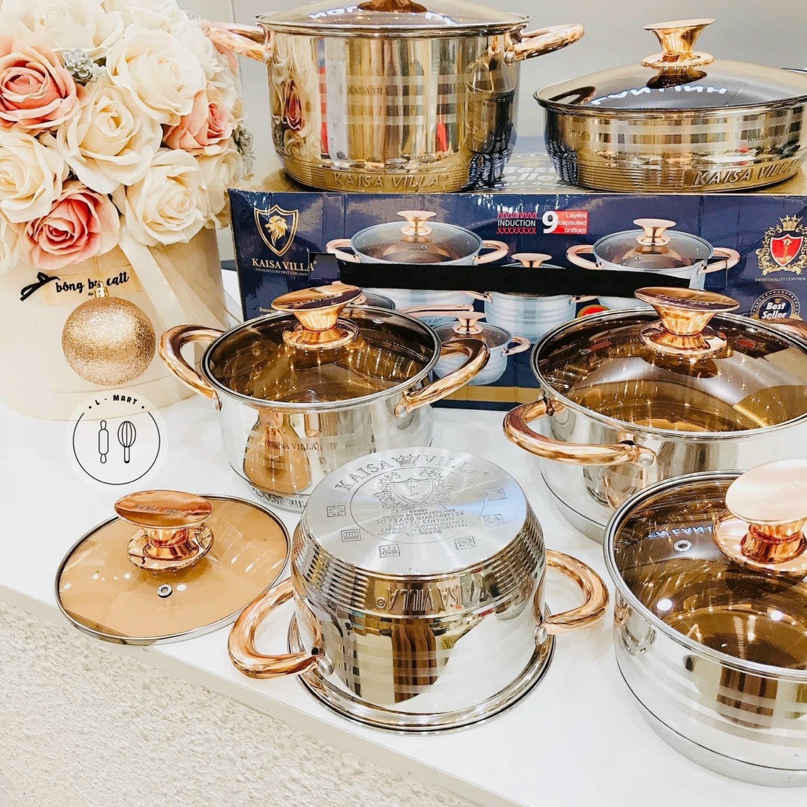 Bộ nồi KAISAVILLA 6 món 12 chi tiết