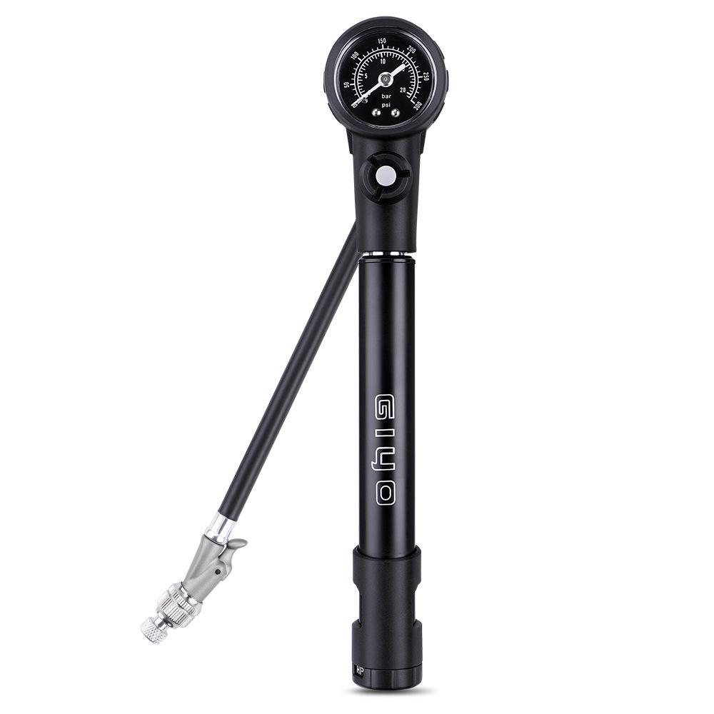 Máy Bơm Không Khí Di Động Áp Suất Cao Với Schrader & Đồng Hồ Đo Van Presta Mtb 120Psi Giyo