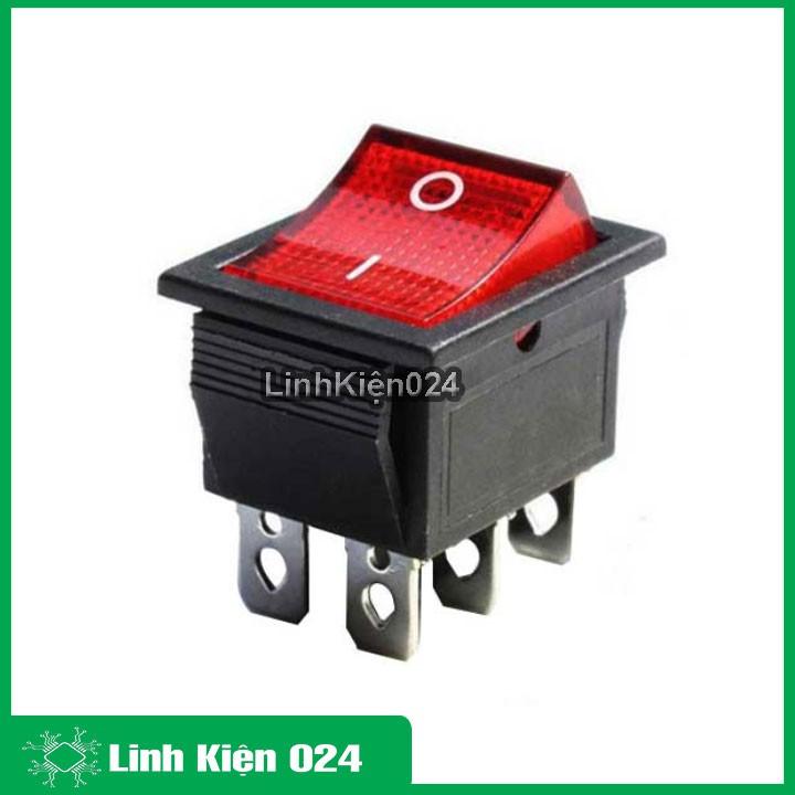 Công tắc bập bênh - KCD4 16A/250V 6Pin 31x25mm