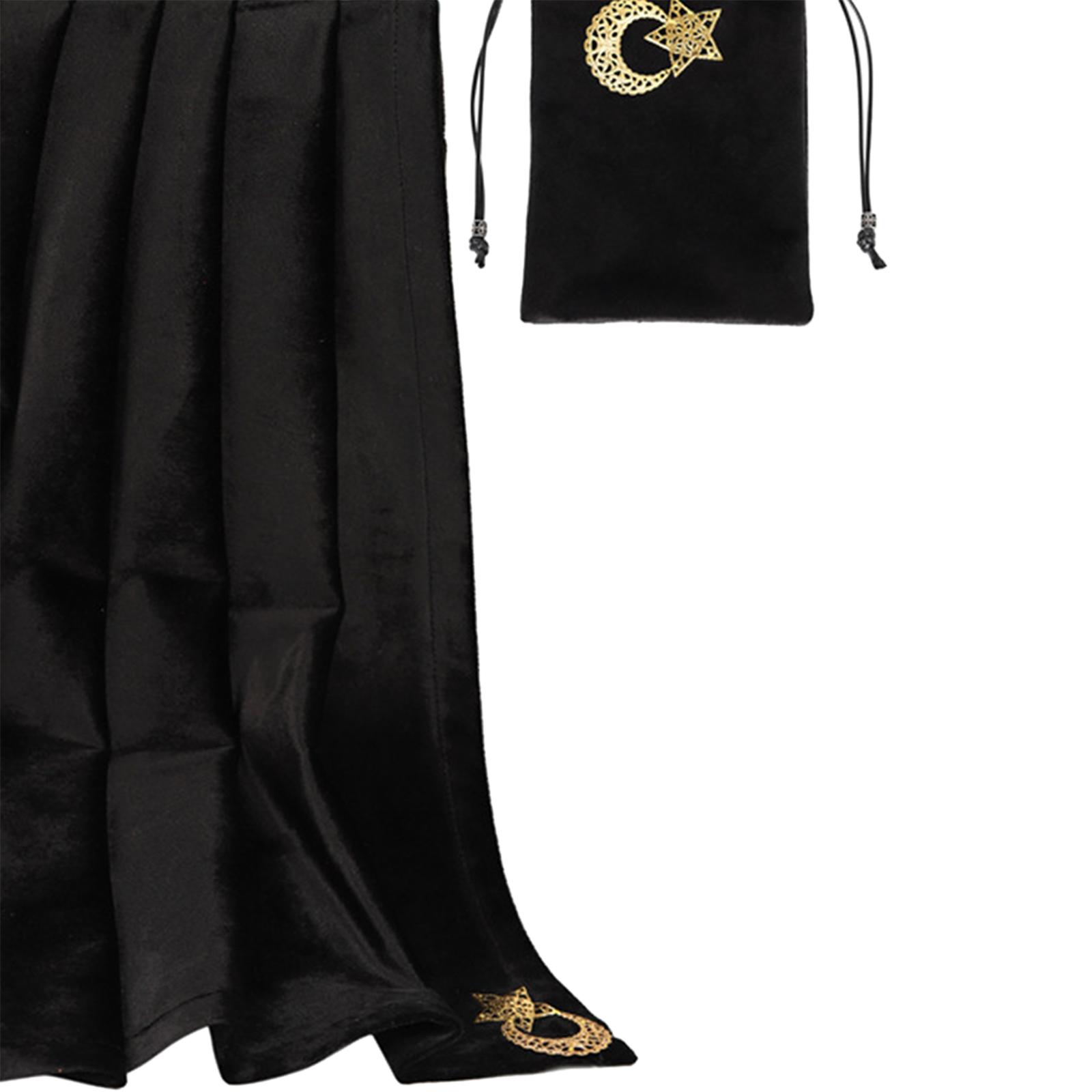 Altar Tarot Card Cloth Tablecloth Soft Velvet Astrology Tarot Divination Cards Table Cloth Tapestry with Pouch