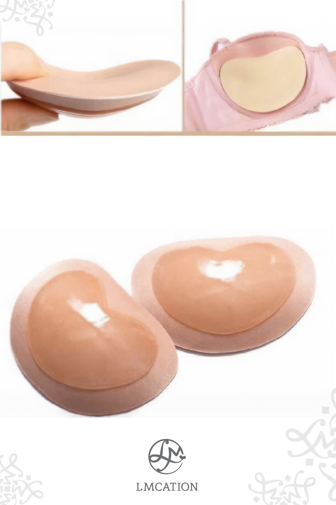 Miếng Dán Độn Ngực Hình Trái Tim LMcation. Giao hàng hỏa tốc
