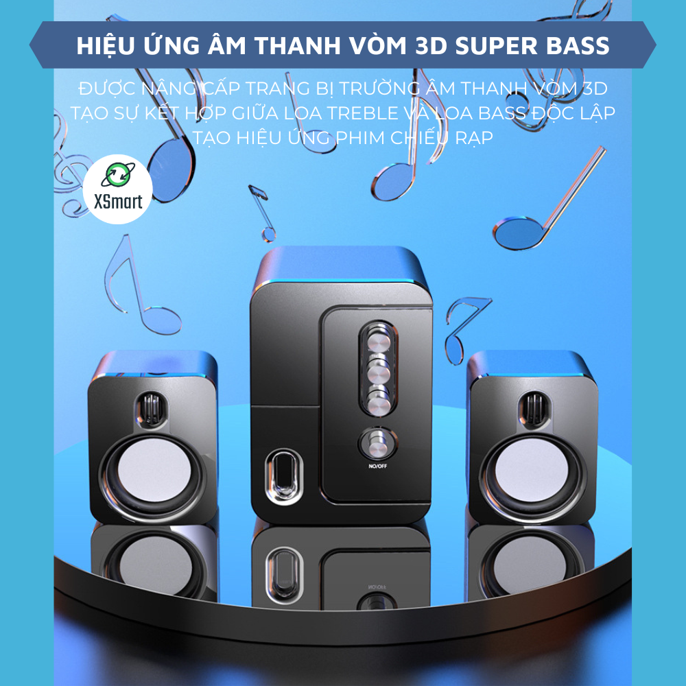 Loa Vi Tính Máy Tính Có Dây Để Bàn Z5 Âm Thanh Siêu Bass Nghe Nhạc Xem Phim Cực Thích Âm Lượng Lớn Có Chỉnh Bass, Treble, Tương Thích Với Điện Thoại, Laptop, Pc-Hàng Chính Hãng