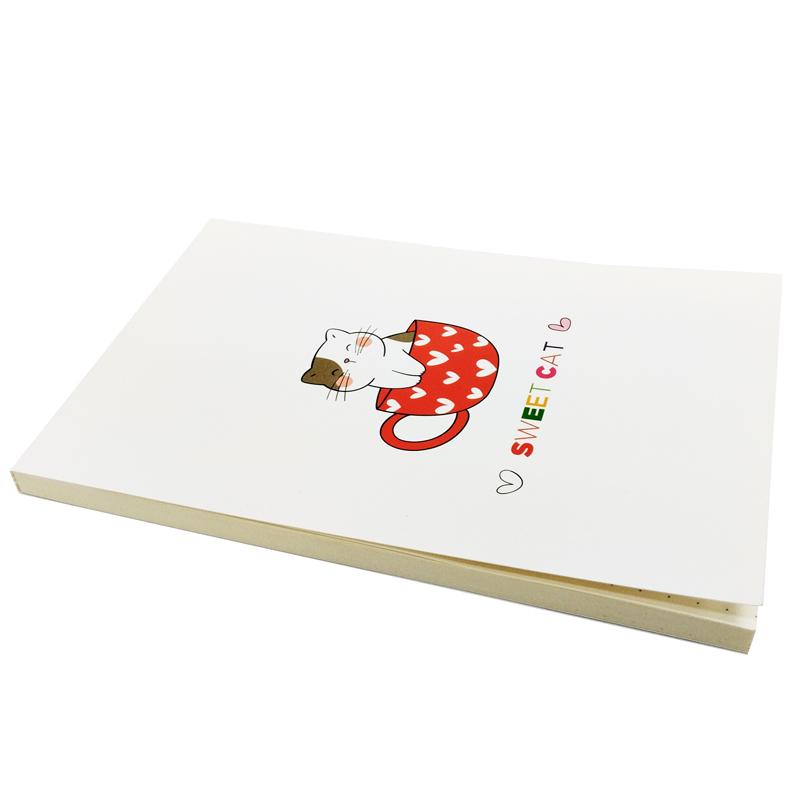 Sổ Teen Không Kẻ Có Chấm 80gsm Sweet Cat - The Sun - Mẫu 1