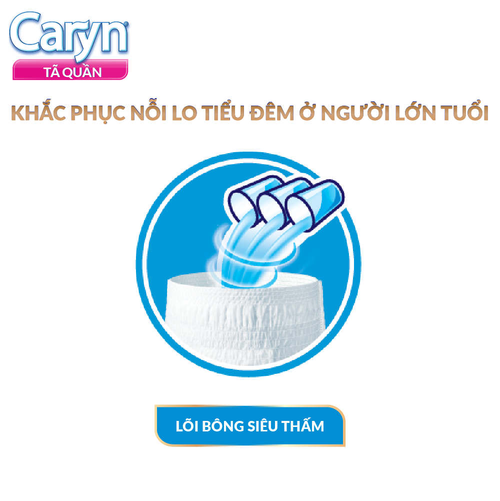 Tã Quần Mỏng Nhẹ Caryn Gói Siêu Lớn XL12+2 Miếng