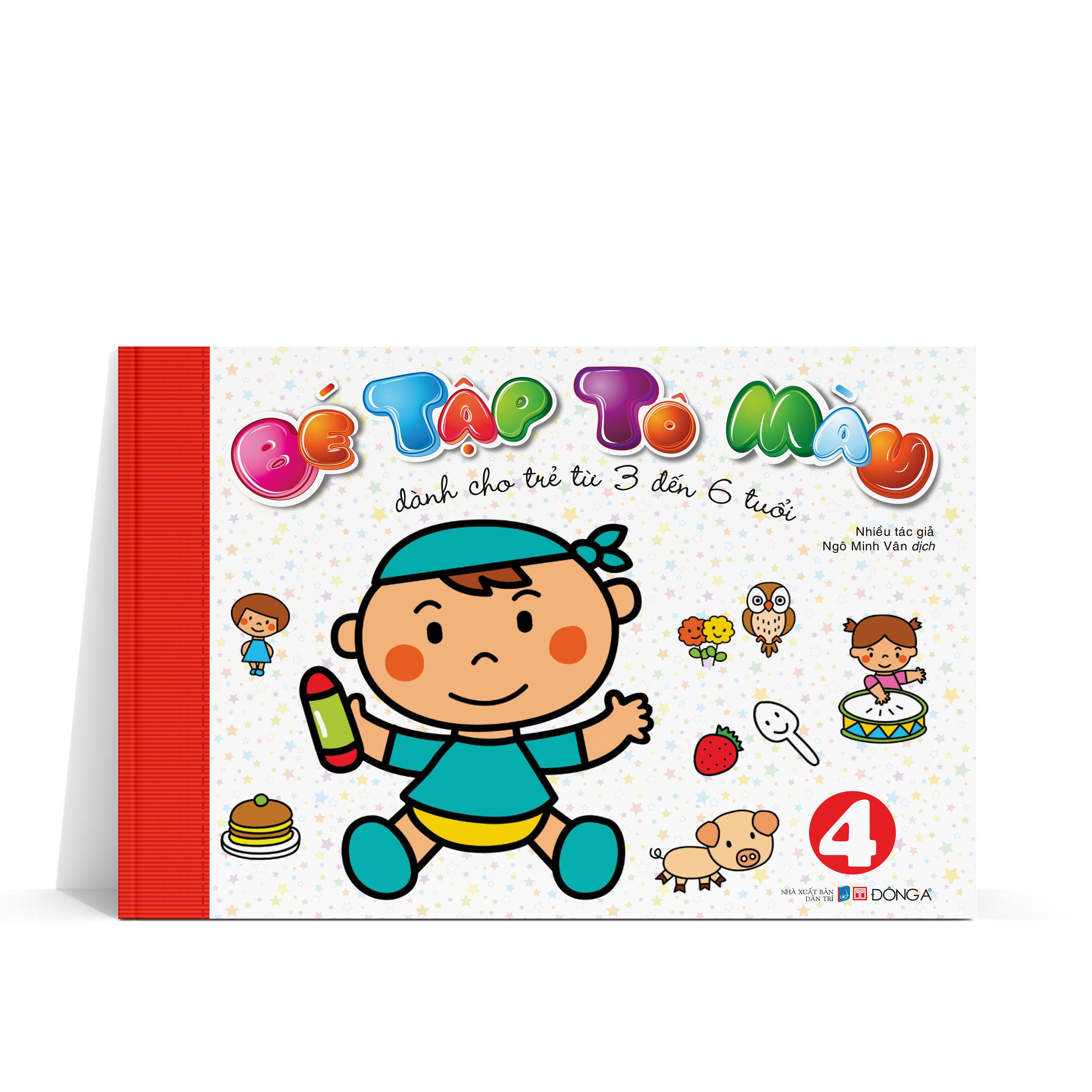 Bé Tập Tô Màu - Tập 4 (Dành Cho Trẻ Từ 3-6 Tuổi)