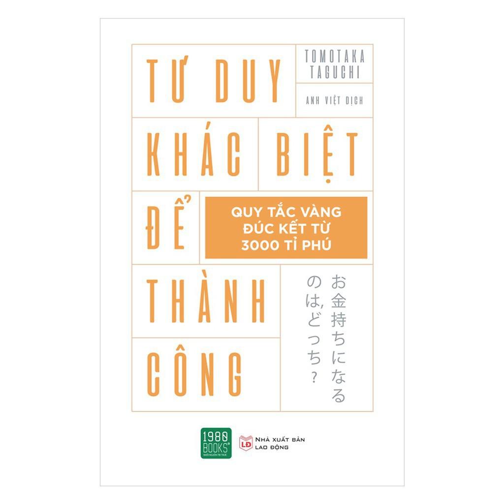 Sách - Tư Duy Khác Biệt Để Thành Công