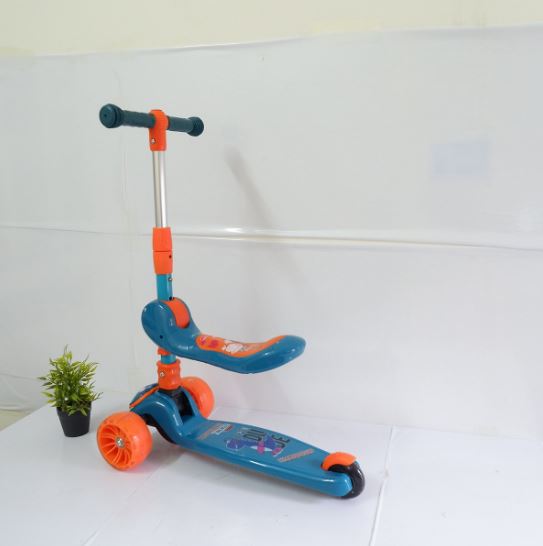 Xe Trượt Scooter  Gấp Đa Năng Cho Bé  - Tặng Kèm Yếm Cotton Ngẫu Nhiên