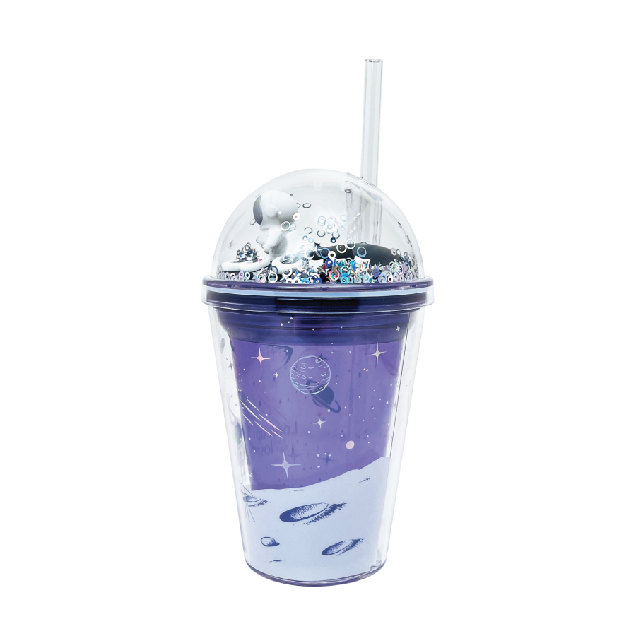Ly Nhựa Clever Cup Astronaut Galaxy Tím CLEVERHIPPO PCUP05/PURPLE