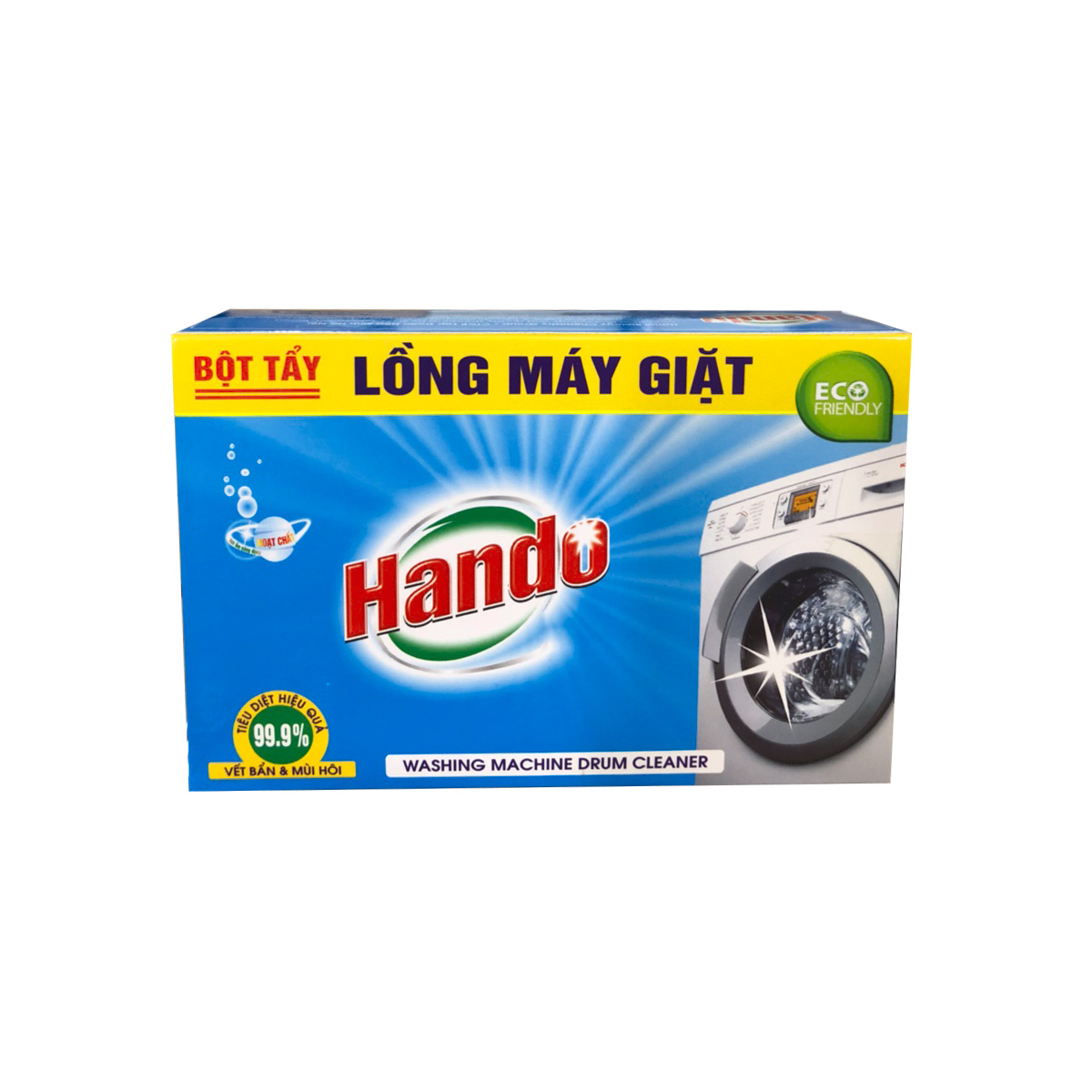 Combo 4 hộp 8 gói x100g bột tẩy lồng máy giặt Hando