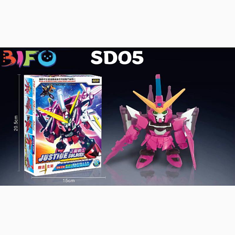 Mô hình lắp ráp bằng nhựa Gundam giá rẻ SD BB bộ sưu tập Destiny Freedom Thunder Justice Pulse-CLOUDSTOREV2