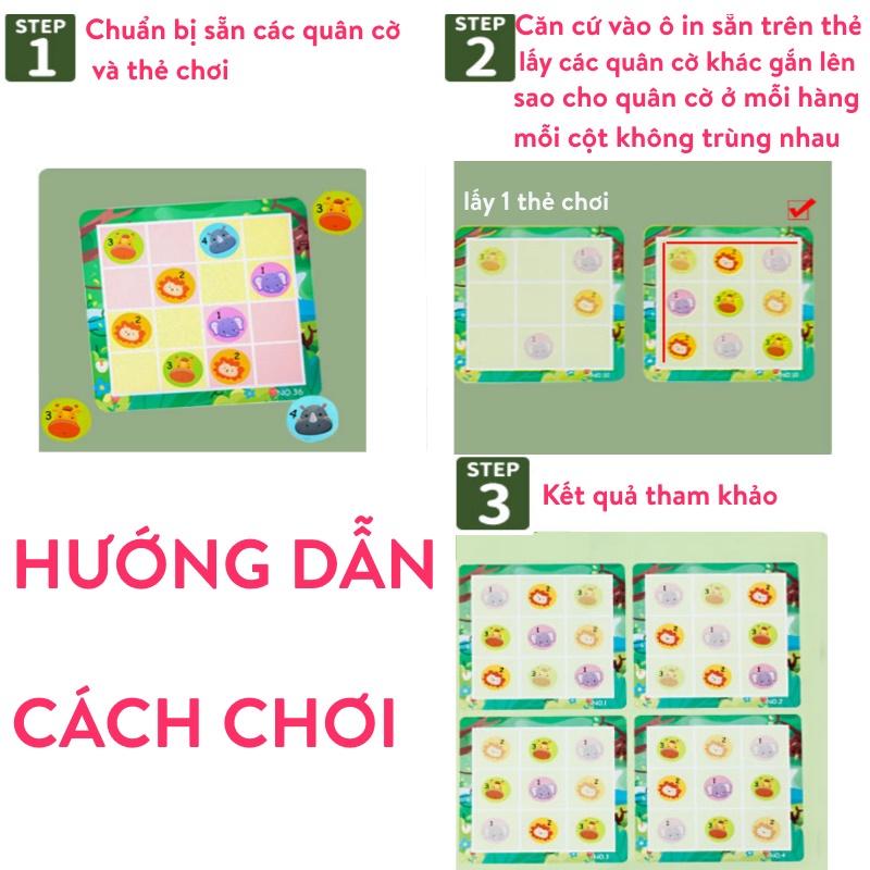 Đồ chơi thông minh cho bé giải đố Sudoku bằng gỗ Game luyện trí tuệ hay nhất