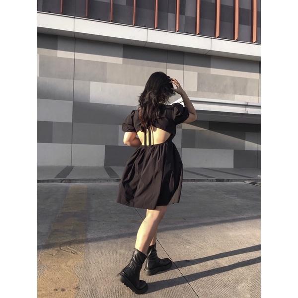 ĐẦM ĐEN CUTOUT LUNADRESS