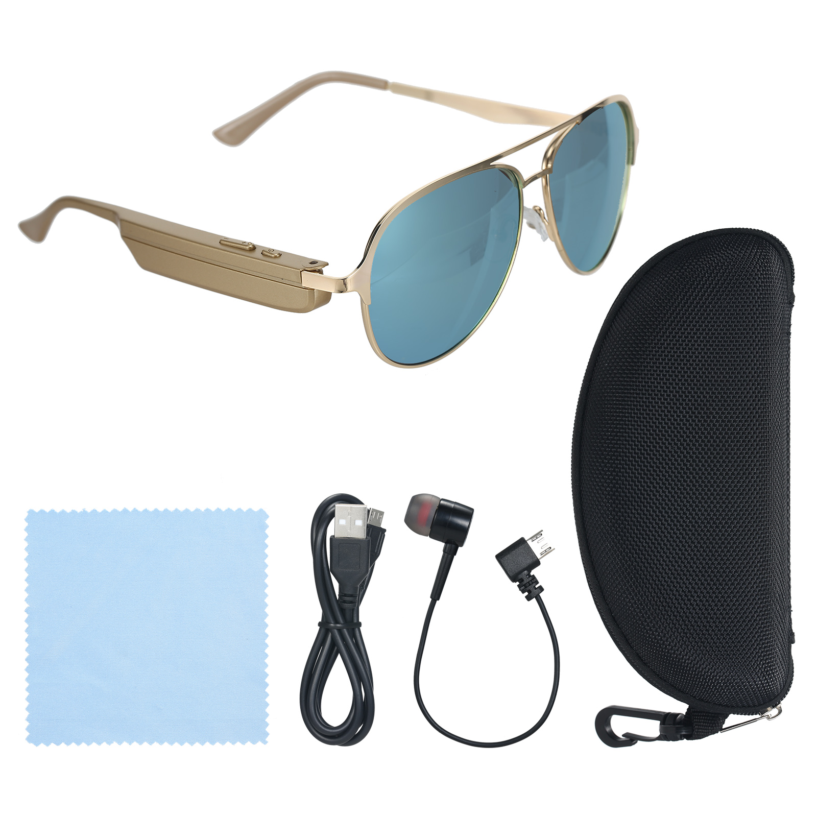 Kính Thông Minh Kết Hợp Tai Nghe Âm Thanh Nổi BT Có Mic Để Cưỡi Ngựa/Lái Xe/Câu Cá/Chơi Golf Ngoài Trời